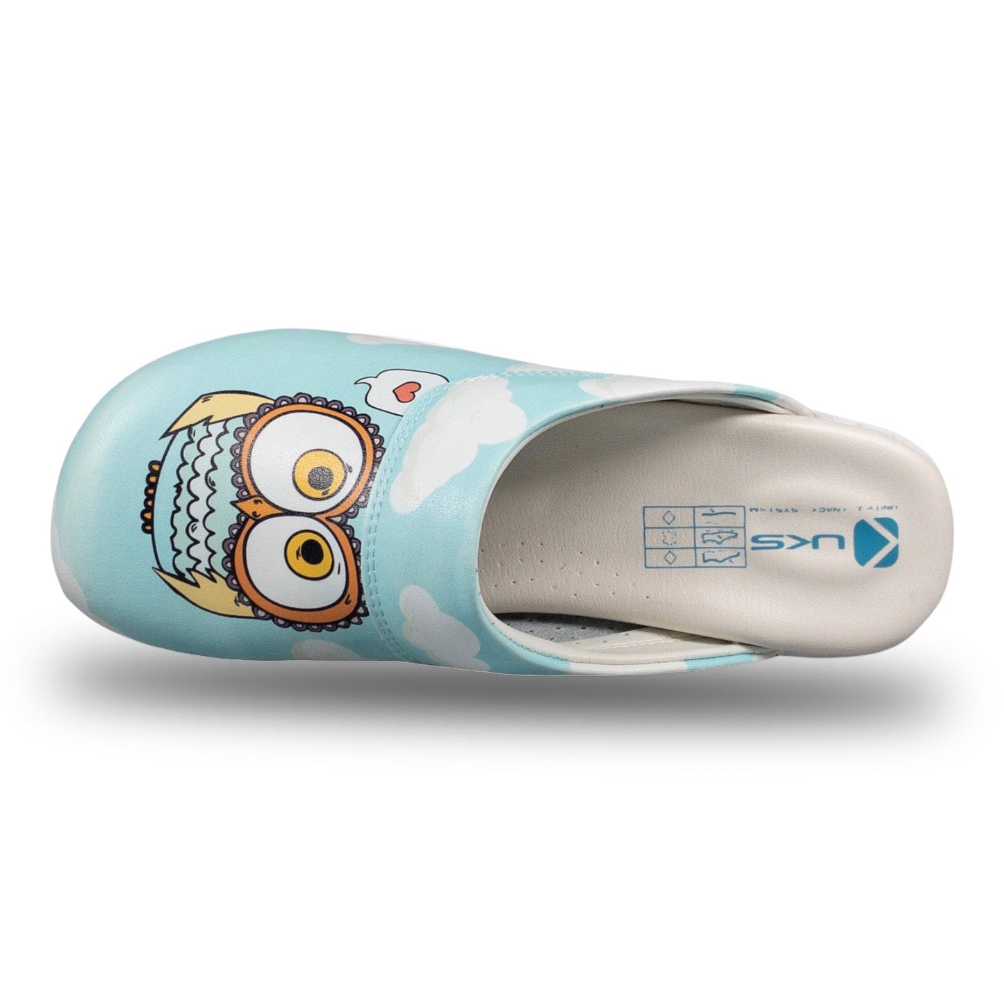 Blue Owl Air Clogx Leather Slippers Clogs