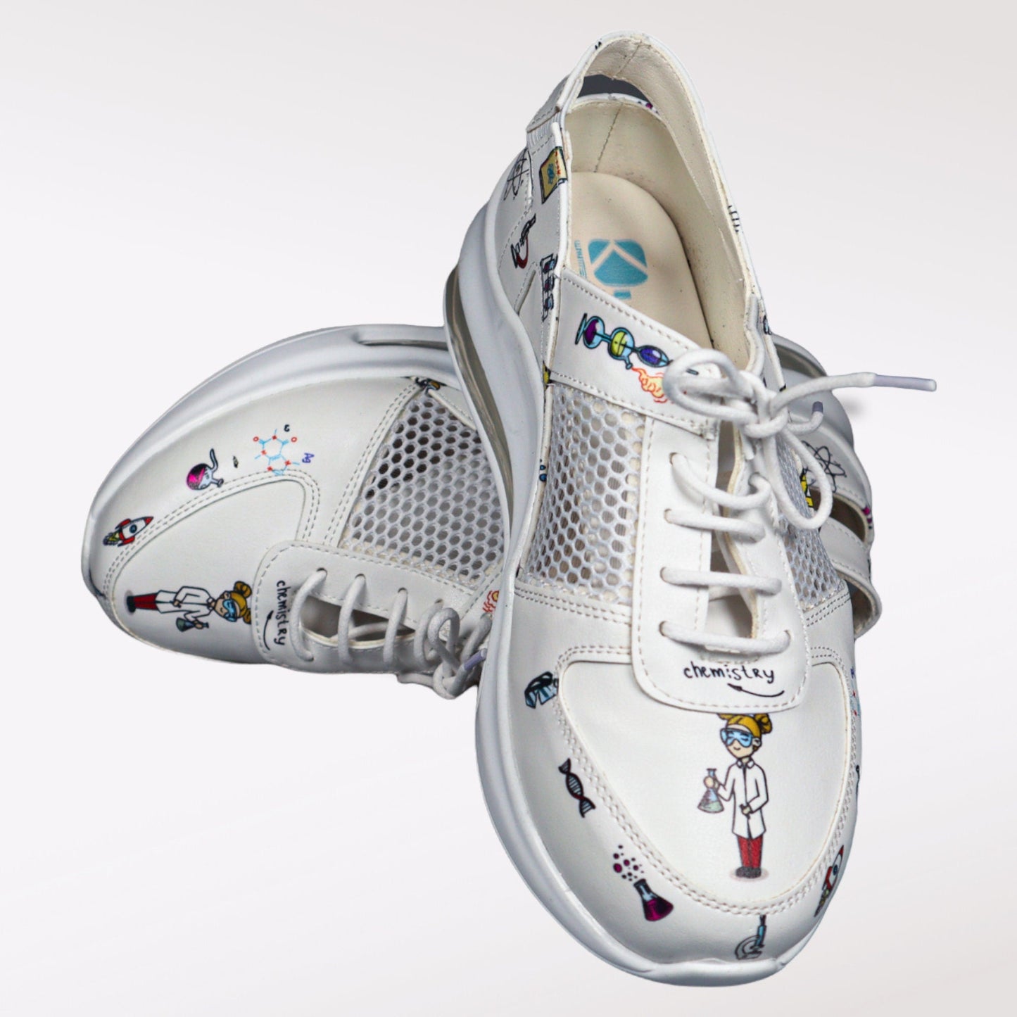 Chemistry Leather Sneaker Clogs Nursing Shoes Handmade Supermax
