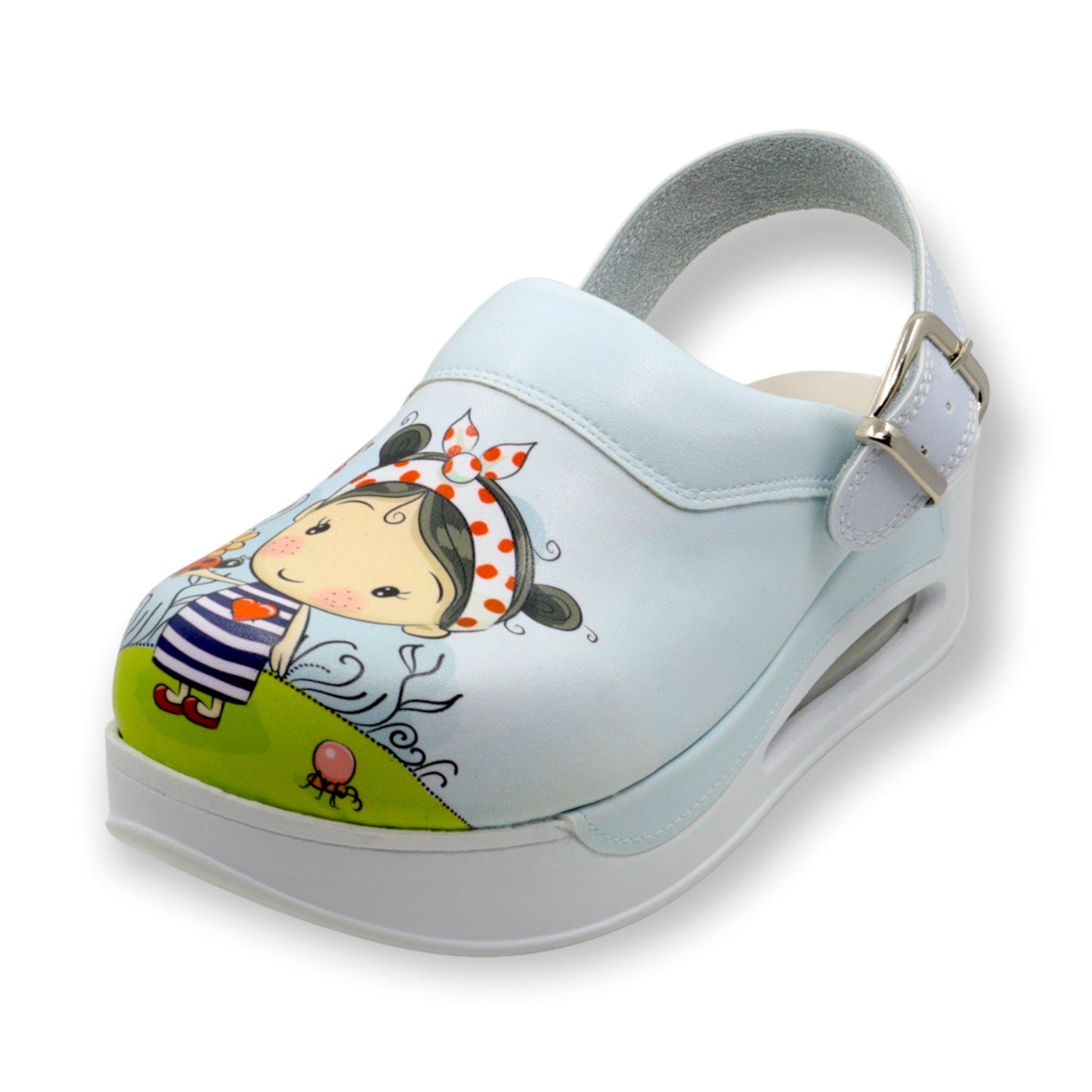 Little Girl 2 Air Clogx Leather Slippers Clogs